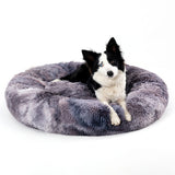 Calming Fluffy Donut Dog Bed
