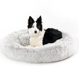 Calming Fluffy Donut Dog Bed