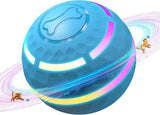 Smart Interactive Dog Ball – Automatic Motion Toy with LED Lights for Mental Stimulation & Active Play (Blue)