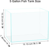 5 Gallon Glass Aquarium Tank for Betta Fish, Shrimp, Snails & Aquatic Plants
