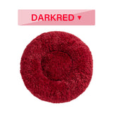 Calming Fluffy Donut Dog Bed