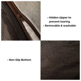 Large Thick Scratch-Resistant Spine Protection Dog Cushion Bed