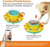2-Level Interactive Dog Puzzle Toy – Slow Feeder Treat Dispenser for Mental Enrichment & IQ Training