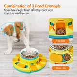 2-Level Interactive Dog Puzzle Toy – Slow Feeder Treat Dispenser for Mental Enrichment & IQ Training