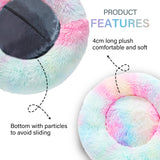 Calming Fluffy Donut Dog Bed