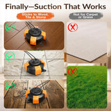 Interactive Tug of War Dog Toy – Heavy-Duty Suction Cup for Medium & Large Dogs (Black & Orange)