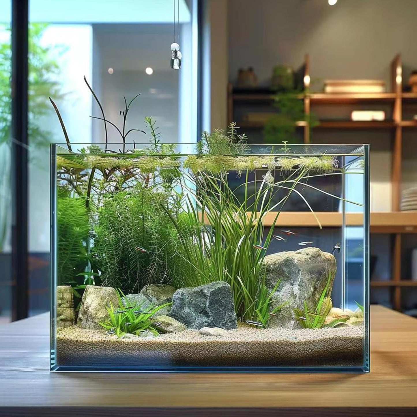 5 Gallon Glass Aquarium Tank for Betta Fish, Shrimp, Snails & Aquatic Plants