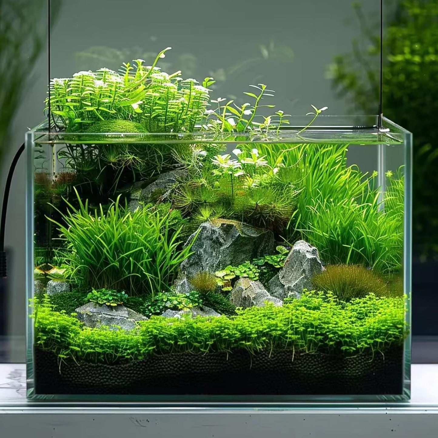 5 Gallon Glass Aquarium Tank for Betta Fish, Shrimp, Snails & Aquatic Plants