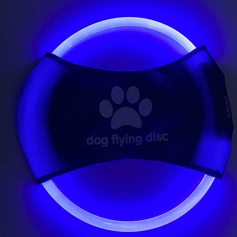 LED Glow Dog Frisbee ? Rechargeable Flying Disc for Interactive Night Play & Outdoor Fetch