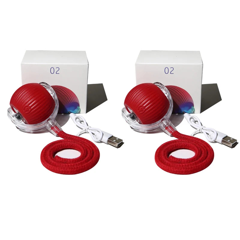 Interactive Cat Toy Ball Automatic Rolling Rechargeable, Anti-Anxiety Electric Teasing Toys for Cats