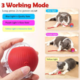 Interactive Cat Toy Ball Automatic Rolling Rechargeable, Anti-Anxiety Electric Teasing Toys for Cats