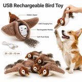 Interactive Flapping Bird Toy – Motion-Activated Plush for Dogs & Cats with Dual Sound Effects