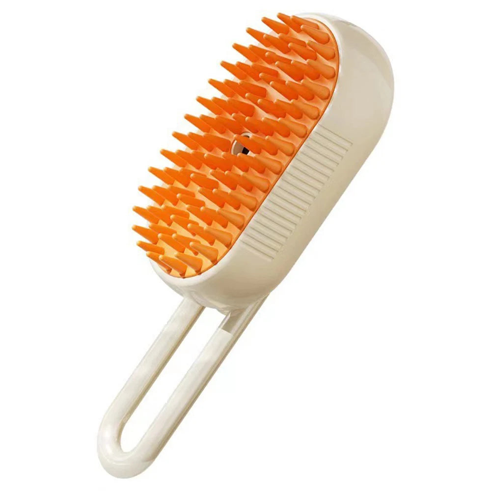3-in-1 Electric Pet Steam Brush – Self-Cleaning Grooming & Deshedding Comb for Cats & Dogs