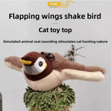 Interactive Flapping Bird Toy – Motion-Activated Plush for Dogs & Cats with Dual Sound Effects
