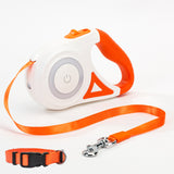 Retractable Dog Leash with LED Light – Automatic Pet Leash & Collar for Small & Medium Dogs