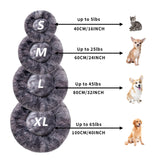 Calming Fluffy Donut Dog Bed