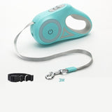 Retractable Dog Leash with LED Light – Automatic Pet Leash & Collar for Small & Medium Dogs