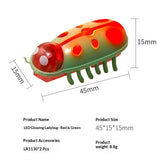 Mini Electric Bug Pet Dog Cat Toy Interactive Cute Ladybird Beetle Animal Shape Cat Toys Walking Insect Cat Playing Supplies