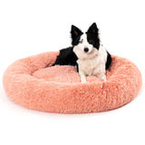 Calming Fluffy Donut Dog Bed