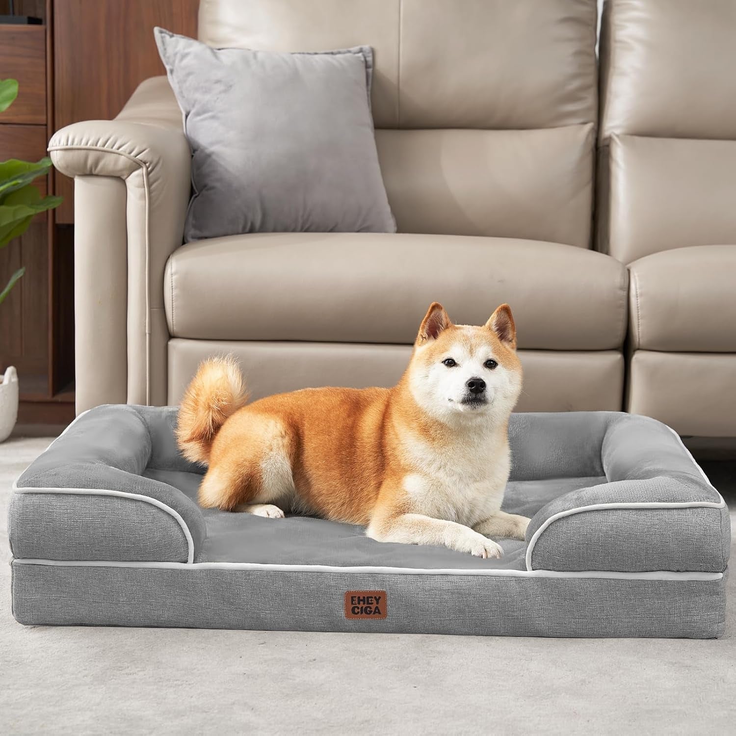 Orthopedic Memory Foam Dog Bed with Waterproof Cover