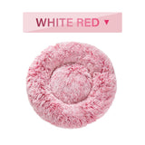 Calming Fluffy Donut Dog Bed
