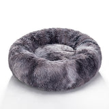 Calming Fluffy Donut Dog Bed