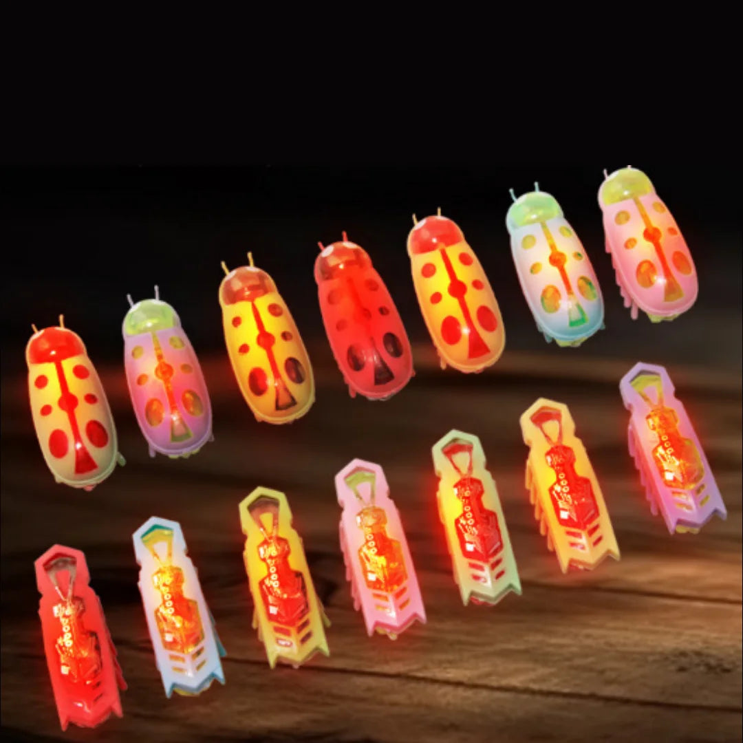 Mini Electric Bug Pet Dog Cat Toy Interactive Cute Ladybird Beetle Animal Shape Cat Toys Walking Insect Cat Playing Supplies