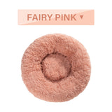 Calming Fluffy Donut Dog Bed