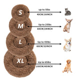 Calming Fluffy Donut Dog Bed