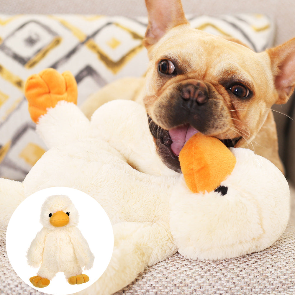 Interactive Plush Goose Dog Toy Set