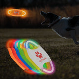 LED Glow Dog Frisbee ? Rechargeable Flying Disc for Interactive Night Play & Outdoor Fetch